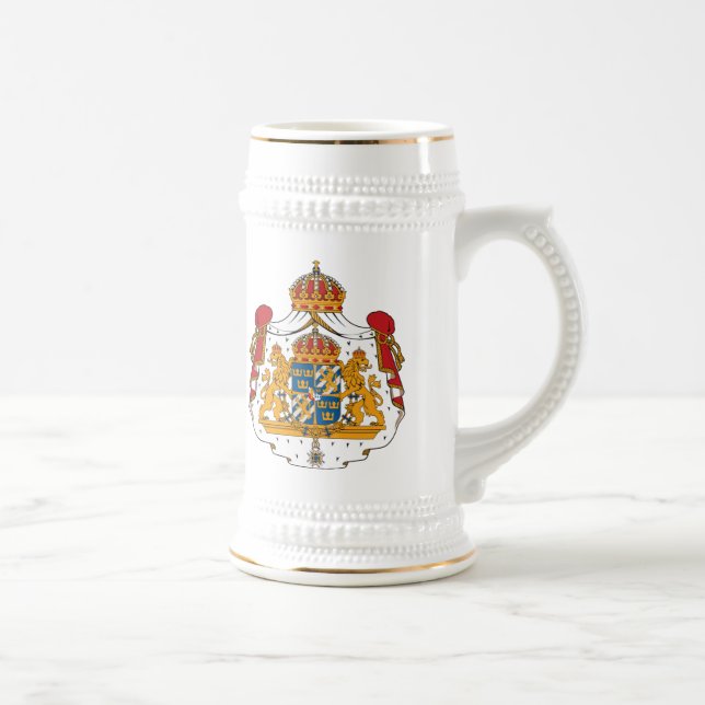 De Cerveja Caneca da brasão da suecia (Direita)