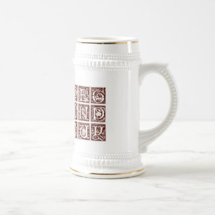 De Cerveja Caneca do século XVI do alfabeto