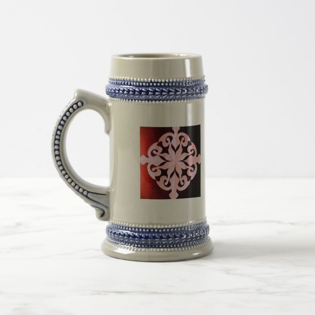 De Cerveja Caneca Geométrica Abstrata da Natureza Oculta (Esquerda)