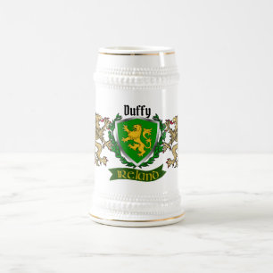 De Cerveja Duffy/O'Duffy Irish Shield Personalize Beer Caneca