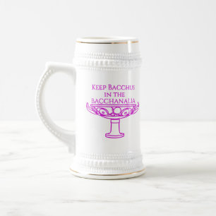 De Cerveja Mantenha Baco na caneca da Bacanal