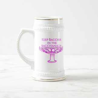 De Cerveja Mantenha Baco na caneca da Bacanal