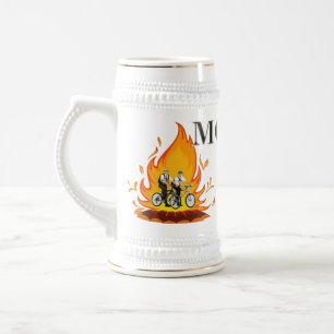 De Cerveja Mormons na caneca do fogo