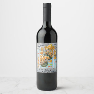 De Cerveja Rótulo da Garrafa do Vinho do Windows e do Dreams