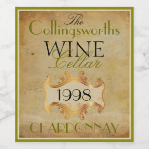 De Cerveja Rótulo da garrafa Elegante Personalizado