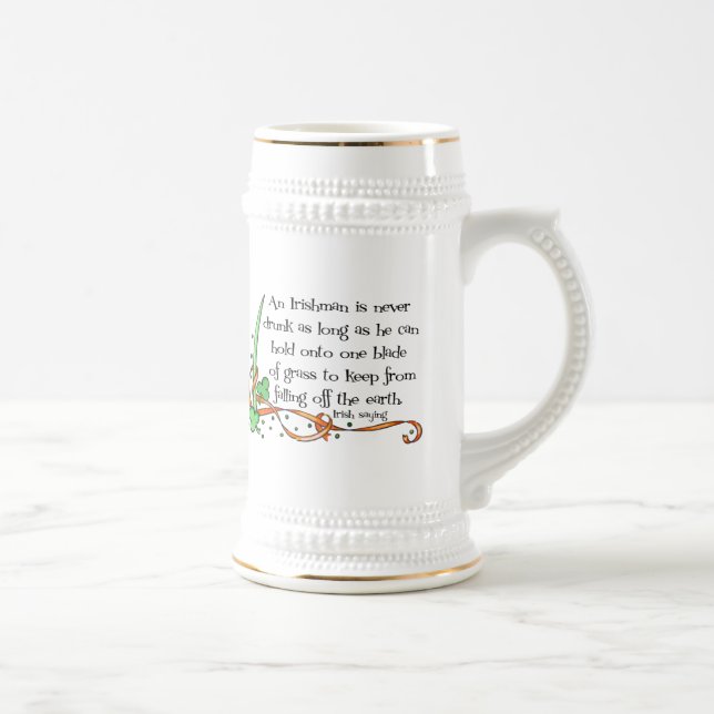 De Cerveja Um Irlandês Nunca É Bebado... Caneca (Direita)