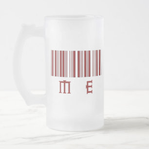De Cerveja Vidro Jateado 16 onças gelado MIM caneca