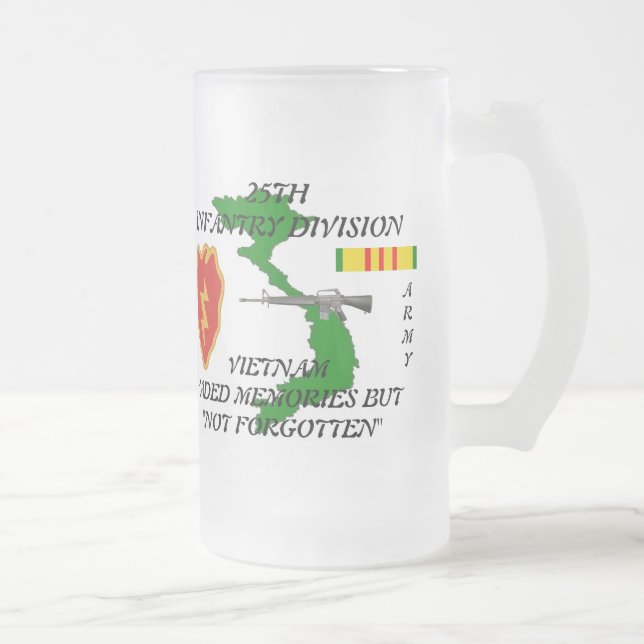 De Cerveja Vidro Jateado 25o Caneca do fosco dos Inf Vietnam (Direita)