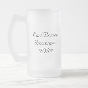 De Cerveja Vidro Jateado A caneca do conde