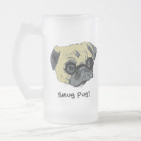 A caneca soberbo do fosco do cão do Pug