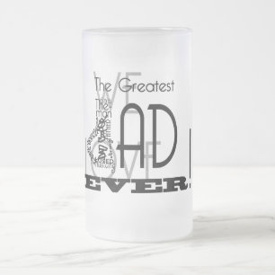De Cerveja Vidro Jateado A grande caneca do pai nunca