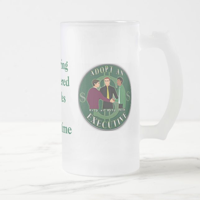 De Cerveja Vidro Jateado Adote uma caneca executiva do fosco (Direita)