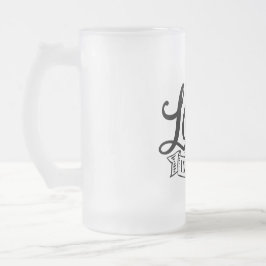 De Cerveja Vidro Jateado Amor Em Uma Caneca