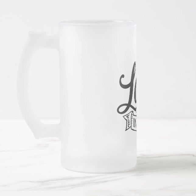 De Cerveja Vidro Jateado Amor Em Uma Caneca (Esquerda)