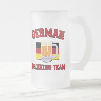 De Cerveja Vidro Jateado Caneca alemão da equipe do bebendo