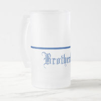 Caneca azul fina do Linha-Fraternidade-Fosco