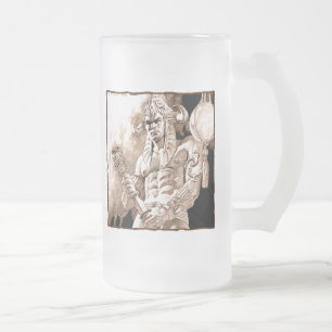 De Cerveja Vidro Jateado Caneca bárbara do fosco do guerreiro