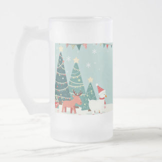De Cerveja Vidro Jateado caneca comemorativa do natal