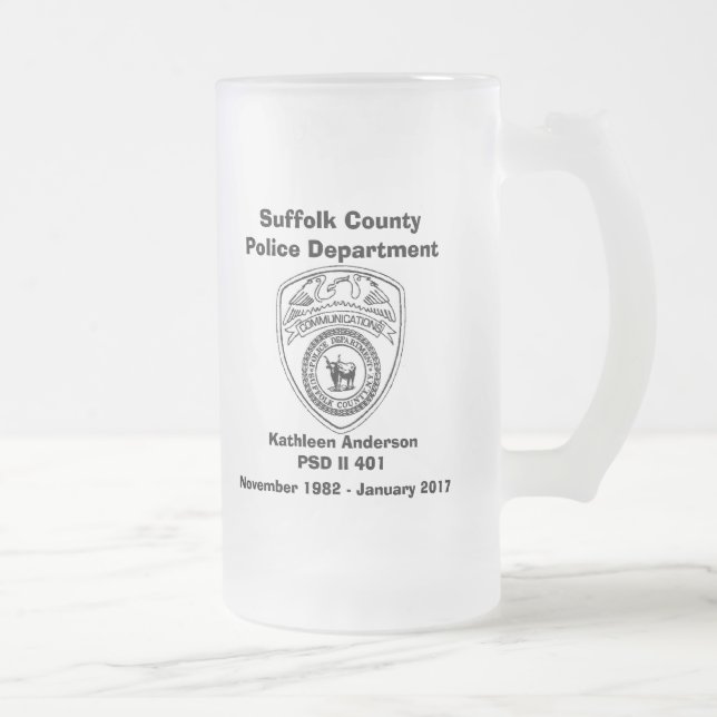De Cerveja Vidro Jateado Caneca da aposentadoria (Direita)