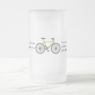 De Cerveja Vidro Jateado Caneca da esperança da bicicleta