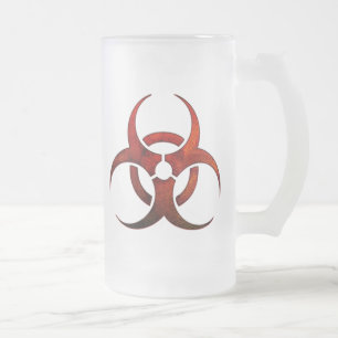De Cerveja Vidro Jateado Caneca do Biohazard