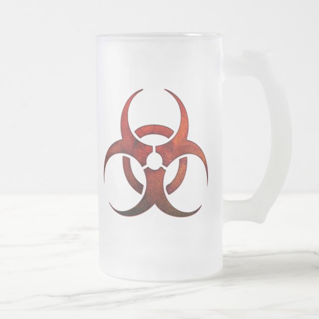 De Cerveja Vidro Jateado Caneca do Biohazard (Direita)