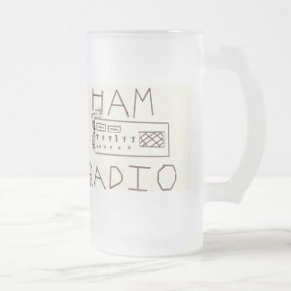 De Cerveja Vidro Jateado Caneca do Callsign do radioamador