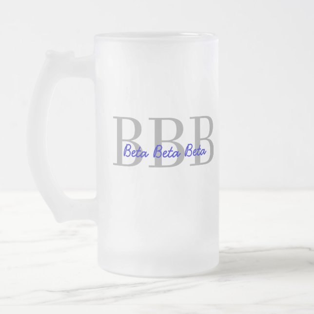 De Cerveja Vidro Jateado Caneca do costume da fraternidade (Esquerda)