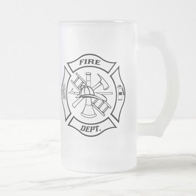 De Cerveja Vidro Jateado Caneca do Dep do fogo (Direita)