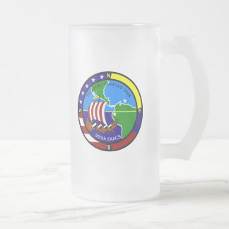 De Cerveja Vidro Jateado Caneca do esquadrão com remendo, insígnias, título