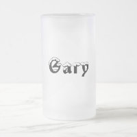Caneca do Estilo-Fosco do Gary-Nome