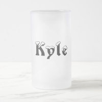 Caneca do Estilo-Fosco do Kyle-Nome