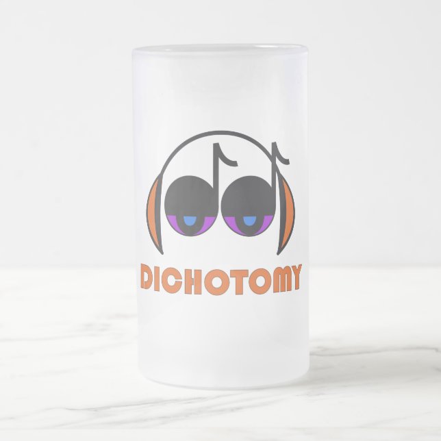De Cerveja Vidro Jateado Caneca do fosco da dicotomia (Centro)
