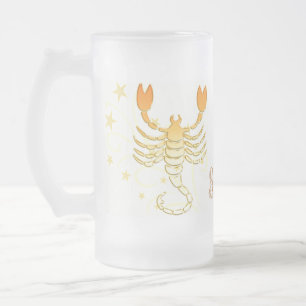 De Cerveja Vidro Jateado Caneca do fosco da Escorpião
