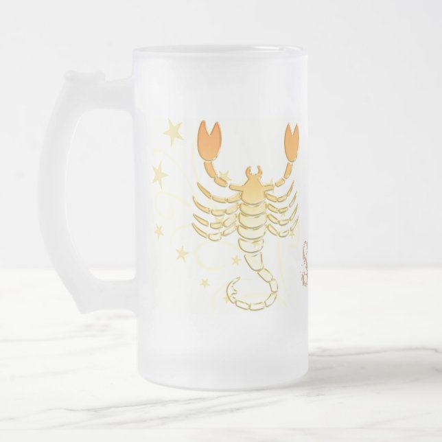 De Cerveja Vidro Jateado Caneca do fosco da Escorpião (Esquerda)