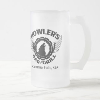 De Cerveja Vidro Jateado Caneca do fosco do Howler
