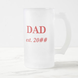 De Cerveja Vidro Jateado Caneca do PAI