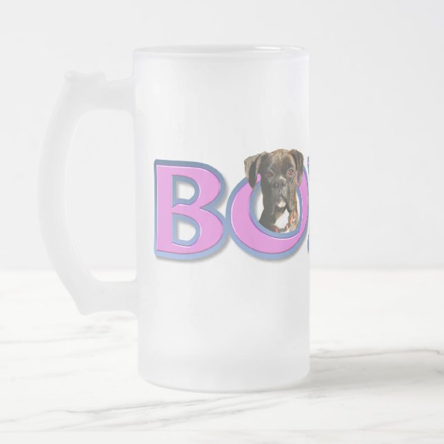 De Cerveja Vidro Jateado Caneca do pugilista (Esquerda)