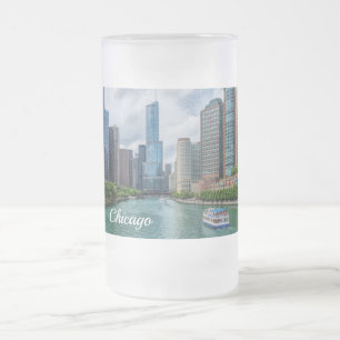 De Cerveja Vidro Jateado Caneca Esmerilada Rio Chicago e Trump Tower