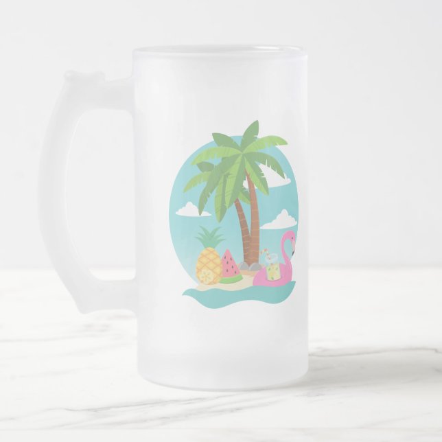 De Cerveja Vidro Jateado Caneca fosca Enjoy Life (Esquerda)