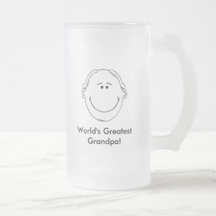 De Cerveja Vidro Jateado Caneca Fosqueada do Melhor Vô