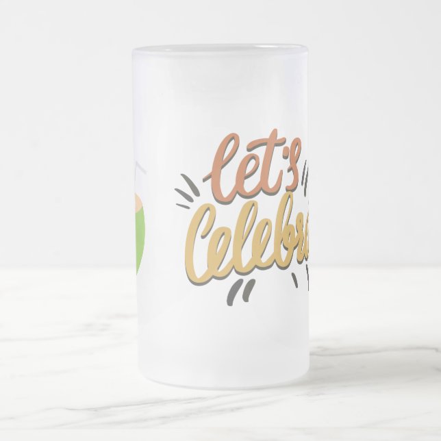 De Cerveja Vidro Jateado Caneca geada para celebrar (Centro)