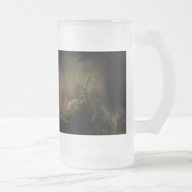 De Cerveja Vidro Jateado Caneca gelado preta do F (Direita)