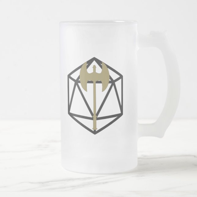 De Cerveja Vidro Jateado Caneca inspirada bárbara do fosco do D&D (Direita)