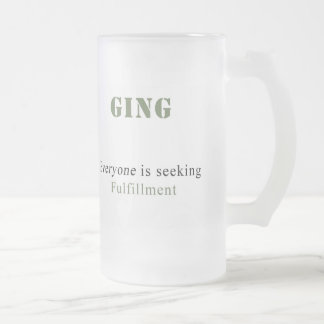 De Cerveja Vidro Jateado Caneca personalizada do fosco