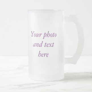 De Cerveja Vidro Jateado Caneca personalizada do fosco