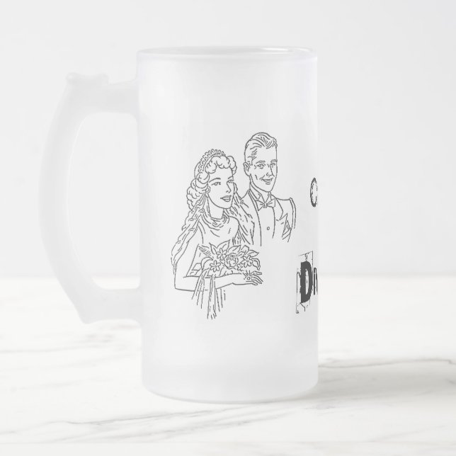De Cerveja Vidro Jateado Causa #1 da caneca do divórcio (Esquerda)
