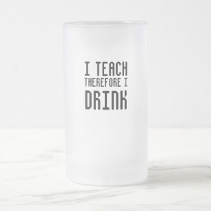De Cerveja Vidro Jateado Eu ensino-me conseqüentemente bebo a caneca