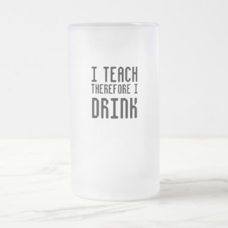 De Cerveja Vidro Jateado Eu ensino-me conseqüentemente bebo a caneca