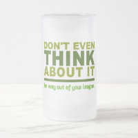 Fora da sua caneca da Liga - escolha estilo e cor